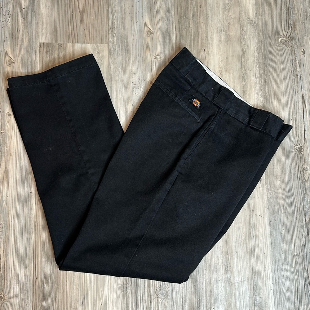 GUC Men’s Dickies Black Cargo Work/Casual Pants, 33X32